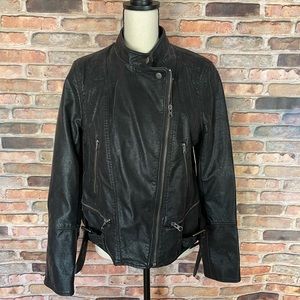 Free People Moto Jacket. Size L. Gently worn. Black. True to size.